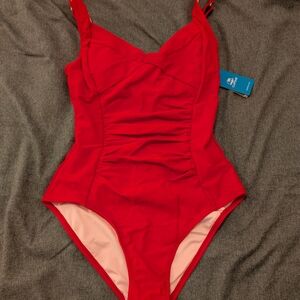 Cupshe Red One Piece Swimsuit